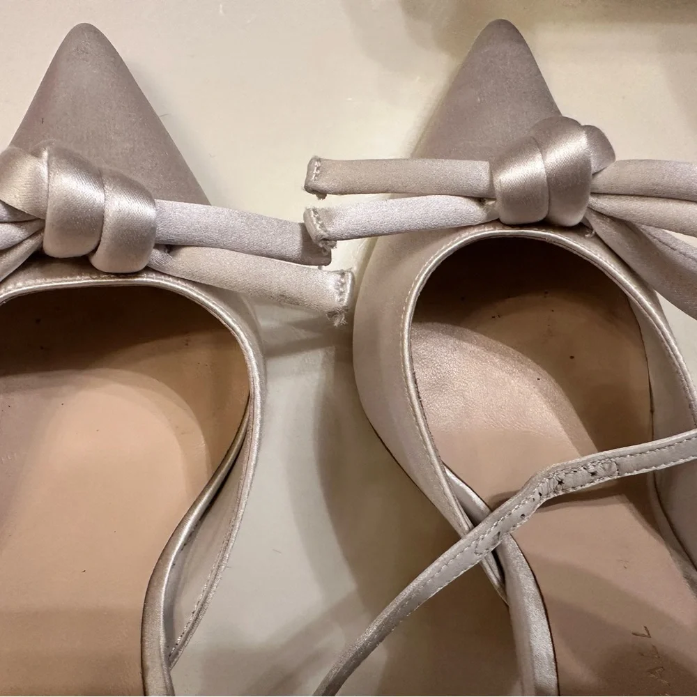 Loeffler Randall bridal Alina Heels with Bow Detail